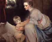 Portrait Of The Hon. Mrs. William Beresford - 乔舒亚·雷诺兹